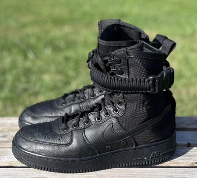 Botas Nike SF Air Force 1 para mujer talla 10 triple negras altas tácticas 857872-002 Foto 1 de 4