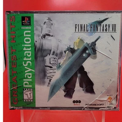 Discos y estuche Final Fantasy VII PlayStation 1 PS1, manual grandes éxitos Foto 1 de 4