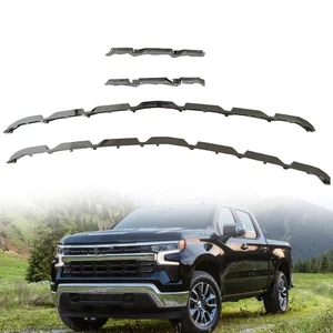 For 2022-2025 Chevy Silverado 1500 LT/RST Chrome Grille Grill Overlay Trim 4pcs - Picture 1 of 9