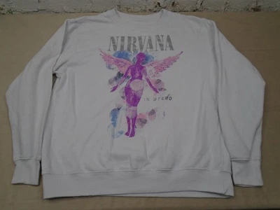 Sudadera Nirvana In Utero Album Cuello Redondo Adulto Talla Mediana Blanca Rosa Grunge Foto 1 de 4