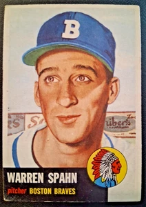 1953 Topps #147 Warren Spahn HOF G/VG - Picture 1 of 3