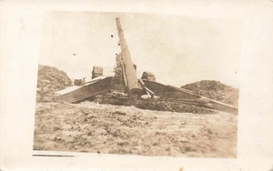 WW1 Heavy Artillery RPPC - French Canon 155 mm GPF - 1918 Western Front, France - Picture 1 of 1