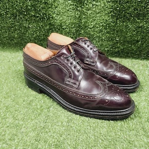 Blucher vintage Lloyd e Haig Cordovan ala lunga made in England uomo 9,5 US - Foto 1 di 15