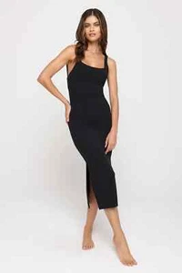 Spiritual Gangster Black Valerie Dress Twist Back BodyCon Dress Size XL NWT - Picture 1 of 2