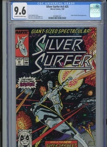 Silver Surfer #V3 #25 1989 Marvel Comics CGC 9.6 OW/White - Picture 1 of 3