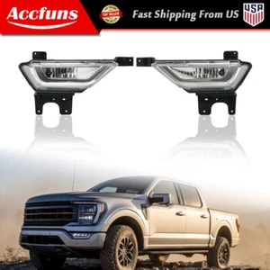 Driver+Passenger Side Fog Light Assembly Lamp For 2021 2022 Ford F150 Halogen - Picture 1 of 13