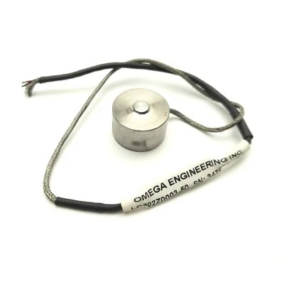 Omega Engineering LC302Z0003-50 Load Cell, Ø3/4 x 3/4", 50lbf, 1mV/V, 12VDC - Image 1 of 4