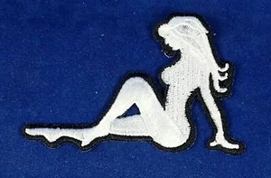 Trucker Girl Sew-on/Iron-on Embroidery Patch - Left Facing - Picture 1 of 2