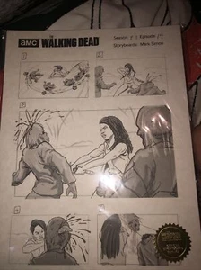 The Walking Dead Twd Storyboard Art Print Supply Drop Exclusive - Imagen 1 de 4