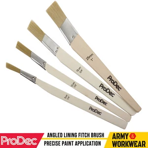 ProDec Synthetic Flat Angled Fitch Paint Brush Set Slant Cut 4 Piece - Picture 1 of 8