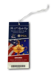 2008 Ryder Cup PGA Authentic Ticket Valhalla Club 9/19 Furyk Speith Cink - Picture 1 of 3