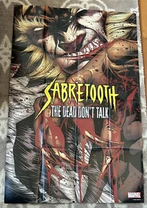 Póster promocional Sabretooth #1 2024 Marvel 24x36 nuevo - Imagen 1 de 1