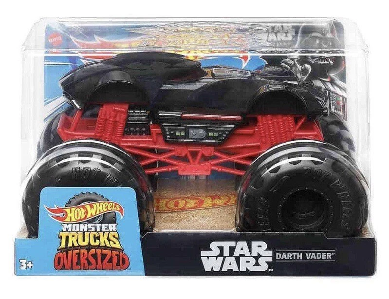 Hot Wheels MONSTER TRUCKS OVERSIZED STAR WARS DARTH VADER 1:24 HKM49 2023 - Immagine 1 di 4