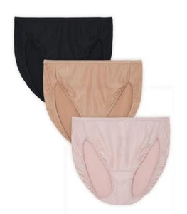 NWT RADIANT Vanity Fair Womens Comfort Stretch Hi-Cut Panties 3-Pack XXL/9 2XL - Picture 1 of 8