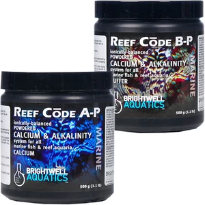 Polvo de calcio y alcalinidad Brightwell Reef Code A&B-P 2x 500 gramos - Imagen 1 de 3