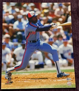 ANDRE DAWSON Signed Montreal EXPOS 16x20 PHOTO Beckett (BAS) w/ 2 Inscriptions - Picture 1 of 4