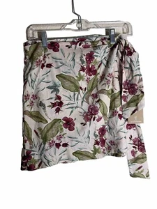Falda para mujer Maison d' Amelie verde rosa estampado floral talla mediana - Imagen 1 de 7