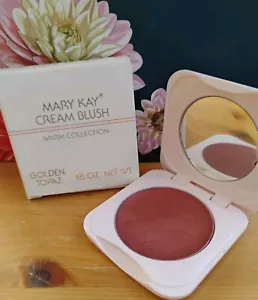 Vtg Mary Kay Cream Blush Warm Collection GOLDEN TOPAZ 0460 Mirror Compact Unused - Picture 1 of 2