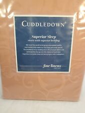 Cuddledown Scroll Jacquard Sateen Twin Fitted Sheet Terracotta 