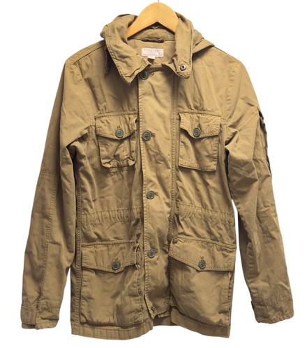 VETEMENTS Giacca Wallace & Barnes uomo XS meccanico militare full zip utility cappuccio nascosto