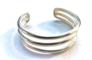 Anillo de punta ajustable de oro amarillo de 10 quilates de 3 filas con caja de regalo garantizado - ENVÍO GRATUITO - Imagen 1 de 5