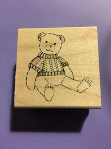LOCKHART STAMP COMPANY rubber stamps Bennie Bear - Picture 1 of 1
