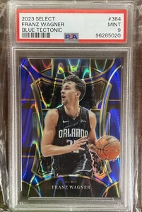 2023 Panini Select Franz Wagner Blue Tectonic Mezzanine #384 11/99 - PSA 9 - Bild 1 von 3