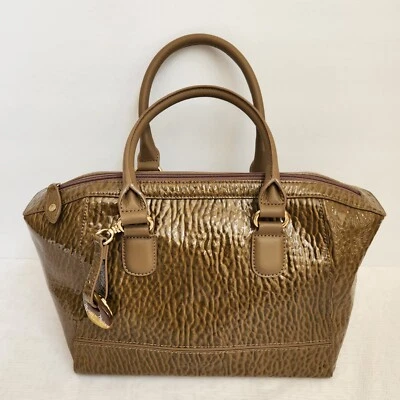BARR+BARR New York Faux Leather Double Handle Handbag Womens Snakeprint 15x9 - Image 1 of 4