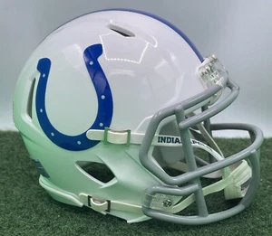 CUSTOM RIDDELL SPEED MINI FOOTBALL HELMET - INDIANAPOLIS COLTS - Picture 1 of 8