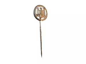 Original Bundeswehr Leistungsabzeichen Anstecknadel Gold Metall - Bild 1 von 1