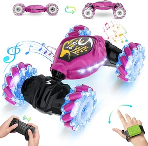 Remote Control Car,2.4Ghz LED Gesture Sensing RC Stunt Car,4Wd Double Sided Rota - Picture 1 of 10