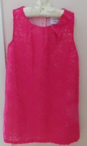 NWOT Gymboree DRESSED UP Girls' Size 8 Pink Dress w Embroidered Floral Pattern - Picture 1 of 6