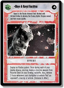 Star Wars CCG Slayn & Korpil Facilities Near-Mint/NM - Special Edition 1998 - Foto 1 di 1