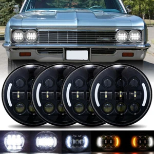 4pcs 5.75 5-3/4"inch Round Sealed Hi/Lo Beam Led Headlights Bulbs Projector Lamp - Picture 1 of 11