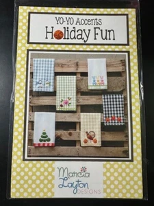 HOLIDAY FUN YO-YO ACCENTS pattern by Marcia Layton Designs - Picture 1 of 2