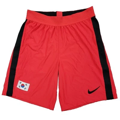 South Korea National Soccer Team Shorts Mens Medium Nike Red Football Swoosh - Image 1 of 4