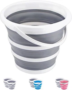 Collapsible 10L Bucket: Portable Foldable Cleaning, Camping & Car Wash Supply - Picture 1 of 7