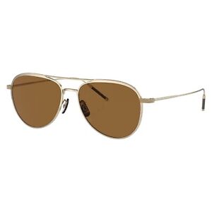 Oliver Peoples TK-3 Sunglasses 1276ST 53 531153 Brushed Gold w/Brown Lenses