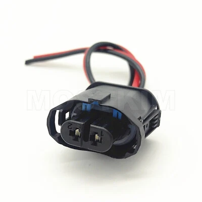 2-Pin Fog Lamp Fog Light Connector Pigtail Fit For BMW 323i E90 2006-2011 - Image 1 of 4