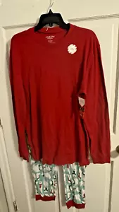 North Pole Men's Polar Bear 2 Piece Pajamas Christmas Size Large - Picture 1 of 3