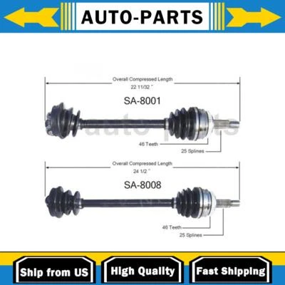 Eje CV delantero izquierdo derecho para Saab 900 1990-1994 2X TrakMotive Foto 1 de 4