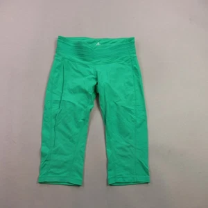 Prana Leggings Womens Medium Straight Stretch Lightweight Workout Green - Picture 1 of 8