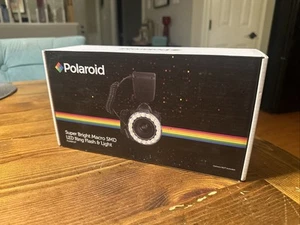 Polaroid Macro Super Brillante Anillo LED Flash Y Luz TOTALMENTE NUEVO en CAJA PLMRFUP - Imagen 1 de 6