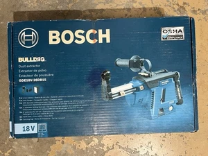 BRAND NEW BOSCH BULLDOG SDS -Plus Mobile Dust Extractor Kit #GDE18V-26DB15 - Picture 1 of 4