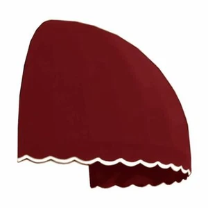 AWNTECH Fixed Awning 34" x 40.56" Aluminum Dome Style Door/Window Burgundy Red - Picture 1 of 1