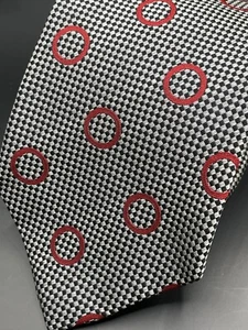 Bottega Veneta RARE High Fashion Designer Luxury Textured Circles Necktie Italy - Picture 1 of 8