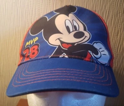 Gorra de béisbol Disney Mickey Mouse - MVP 28 Snapback azul rojo joven niños gorra Foto 1 de 4