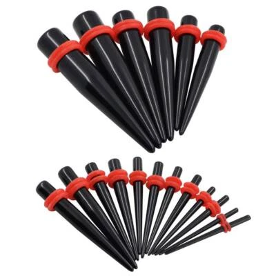 36件装/套装耳朵拉伸套件大规丙烯酸锥形塞隧道首饰14G-00G — 第 1/4 张图片