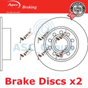 2x Apec BRAKING 253mm Solido Ricambio Qualità OE Dischi Freno (Coppia) DSK2221 - Imagen 1 de 1