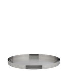 Brushed Stainless Steel Round serving Plate for bars & Home 9" (23cm)  Box of 6
